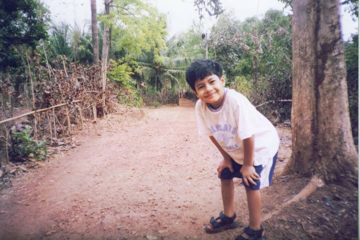Maitraya as a boy in his village, Kudal